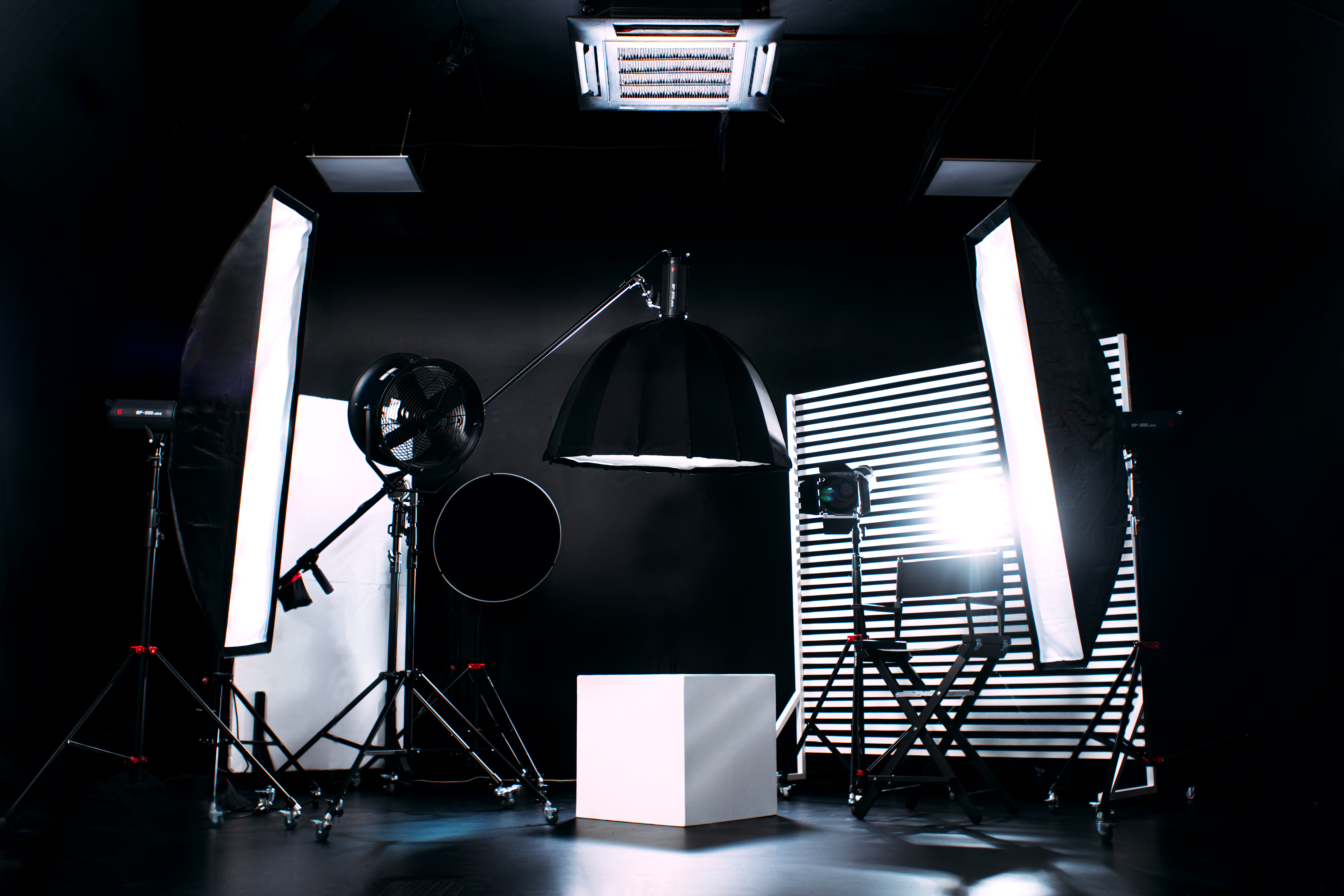 modern photo studio with professional equipment